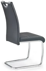 Scaun de bucaterie Amalia, negru/argintiu