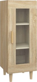 vidaXL Servantă, stejar sonoma, 34,5x34x90 cm, lemn compozit