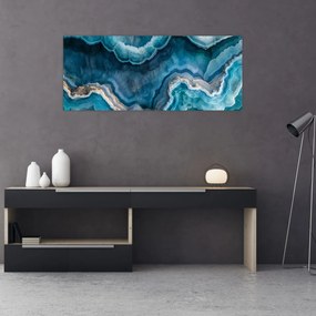 Tablou - Detaliu de acvamarin (120x50 cm)