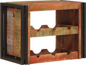vidaXL Raft pentru vin Maro 100 x 45 x 33 cm Lemn recuperat solid