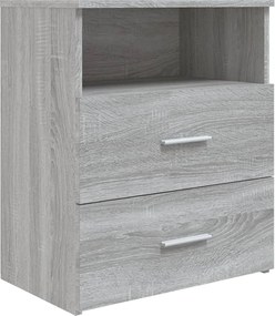 vidaXL Noptieră, gri sonoma, 50x32x60 cm