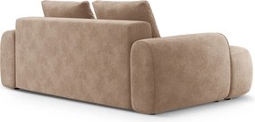Canapea 3 locuri, Linz, Cosmopolitan Design, 200x100x84 cm, catifea, bej inchis