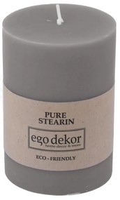 Lumânare Eco candles by Ego dekor Friendly, durată ardere 37 h, gri