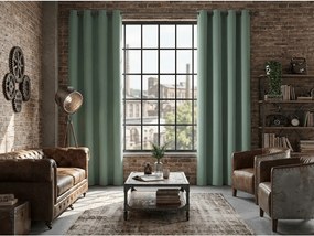 Draperie verde-gri OXFORD 140x250 cm Agatat: Inele metalice
