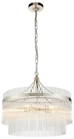 Endon 104112 - Candelabru suspendat MARIETTA 5xE14/7W/230V crom lucios/sticlă clară