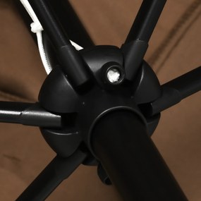 Outsunny Umbrela de Gradina Dreptunghiulara 195×295 cm – Alb | Aosom Romania