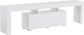 Comoda TV ENCLAVE, alb, PAL, 180x32x50 cm