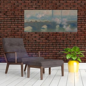 Tablou - Claude Monet, Waterloo Bridge, Gray Day, reproducere (120x50 cm)