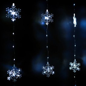Decorațiune luminoasă pentru exterior Snowflakes,120x120 cm, LED, alb rece, temporizator, 8 funcții, 120 cm