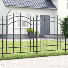 vidaXL Gard de Grădină Gri 240 x 215 cm Oțel vopsit în pulbere