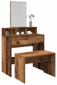 vidaXL Taburet de toaletă din lemn vechi 70x35x45 cm lemn prelucrat