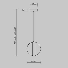 Pendul LED, Sticla, Multicolor, Misterio