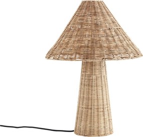 Lampă de masă din rattan împletit manual, D40×H50 cm, „Lombok"