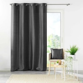 Draperie gri închis din microsatin 140x240 cm Shana – douceur d'intérieur