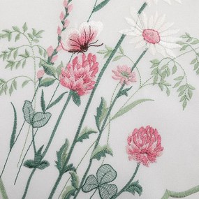 decoDoma Față de masă brodată FLORI ROZ 85 x 85 cm
