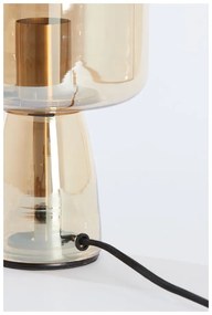 Veioză portocalie cu abajur din sticlă (înălțime 32 cm) Lotta – Light &amp; Living