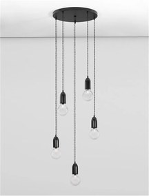 Lustra moderna cu 5 pendule design minimalist VEDA
