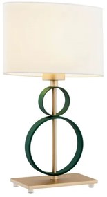 Argon 8317 - Lampă de masă PERSEO 1xE27/15W/230V 42 cm crem/verde