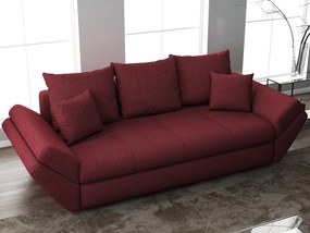 Canapea extensibilă dumonde cu ladă de depozitare si sezut confortabil din spuma high-density, Loana Enjoy Red 250x100 cm