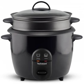 Oala de orez Techwood TCRV-1826, 1.8L, 900W, cos gatire la aburi