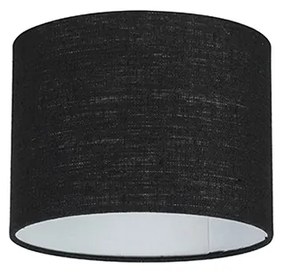 Abajur din material textil negru 20/20/15