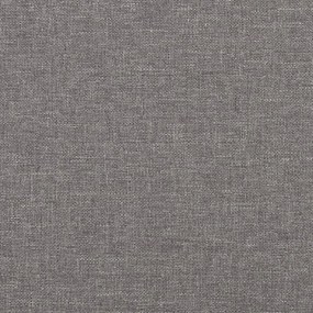 Fotoliu canapea cu taburet, gri deschis, 60 cm, textil