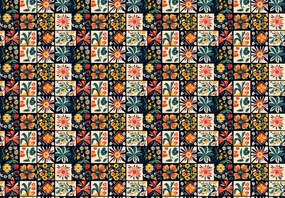 Fototapet - Plăci colorate (147x102 cm)