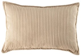 Pernă decorativă pentru copii maro deschis cu tapițerie din catifea reiată Bolster – Wigiwama