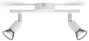 Spot LIMBALI 2xGU10/50W/230V alb Philips