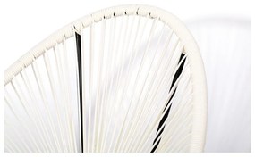 Fotoliu împletit de grădină Le Bonom Avocado, alb