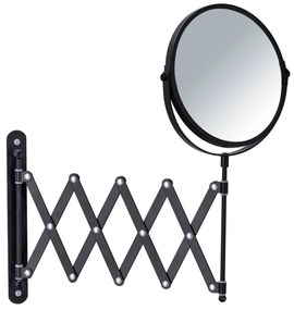 Oglindă cosmetică EXCLUSIV, telescopică, neagră, WENKO