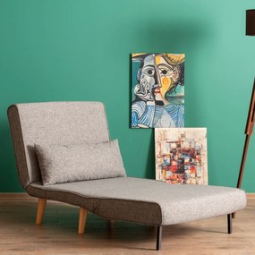 Fotoliu Folde Single Gri deschis