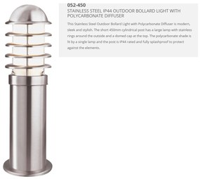 Stalp iluminat exterior IP44 Louvre H-45cm 052-450 SRT