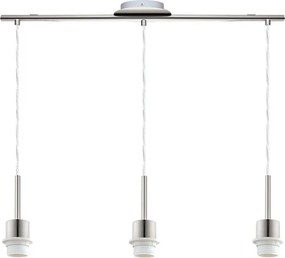Eglo - Lustră LED TUNJA suspendată pe cablu, 3xE27/60W/230V, crem
