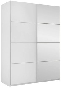 Dulap de haine cu uși culisante Artaman 150 (Alb) (cu oglindă). 1105684