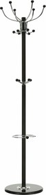 Cuier pom JIMY NEW, negru, metal/marmura, 37x175 cm