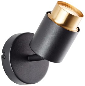Brilliant - Aplică spot LED de perete COVELO 1xGU10/5W/230V negru/auriu