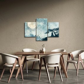 Tablou - Pictură cu lună plină (90x60 cm)