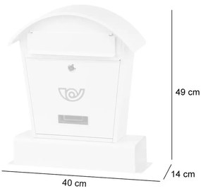 CUTIE POSTALA, ALBA, 40X14X49  CM,  ,  ,  ,  ,  ,  ,  ,  LAMBERT
