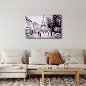 Tablou - Pictură în ulei, Paris (90x60 cm)