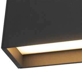 Aplică modernă antracit cu LED inclus IP54 - Spector