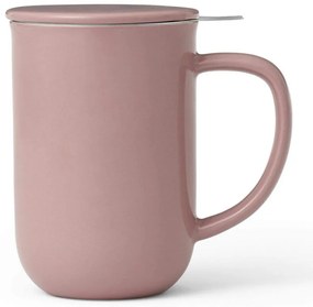 Bol pentru ceai cu infuzor și kapak Viva Scandinavia Minima V77550, 500 ml, Porcelan, Rosow
