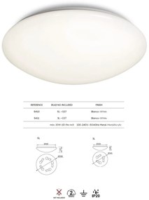 Plafoniera design circular ZERO 3L