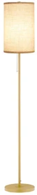 HOMCOM Lampadar design 40 W max. picior oțel dorat abajur material textil cremă dim. 25,5 x 25,5 x 157 cm auriu și bej | Aosom Romania