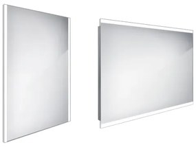 NIMCO ZP 11002 - Oglindă pentru baie cu iluminare LED din spate, 6500K, 80 x 60 cm, IP44