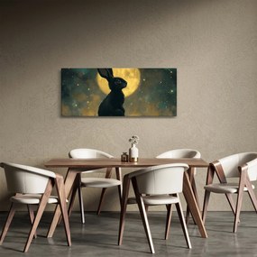 Tablou - Iepure cu lună (120x50 cm)