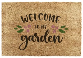 Covoraș de intrare din fibre de nucă de cocos 60x90 cm Welcome to My Garden – Artsy Doormats