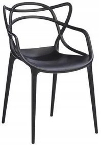 JAKS SCAUN DE SUFRAGERIE DIN PLASTIC AZURO NEAGRĂ