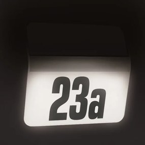 STEINEL 007140 - Număr casă solar LED XSolar LH-N LED/0,03W inox IP44