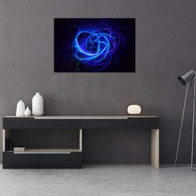 Tabloul cu ghem albastru abstract (90x60 cm)